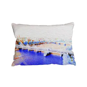 Cushions - LONDON EYE VEIW blue (Cushion) / 45cm x 30cm