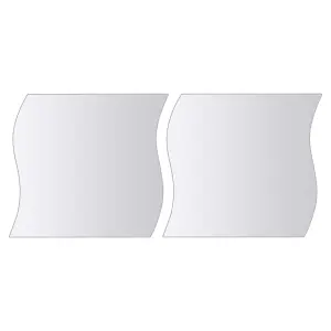 Berkfield 16 Piece Mirror Tiles Multi-Shape Glass