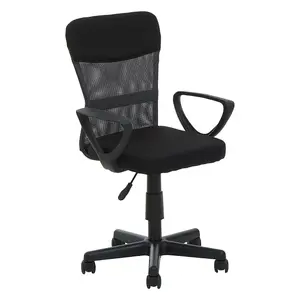 Interiors by Premier Stratford Black and Dark Grey Office Chair