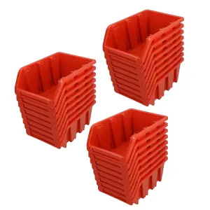 Stacking Bin Boxes Wall or Stack for Garage Workshop Storage 165 x 105 x 75 24pc