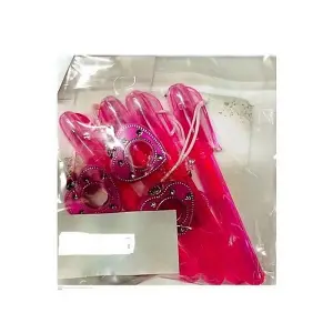 Hearts Party Pen (Pack Of 4) Pink (One Size)