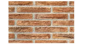 D C Fix  NATURAL RED BRICK WALL STICKY BACK PLASTIC SELF ADHESIVE 2m X 45cm 380-0048 VINYL FILM