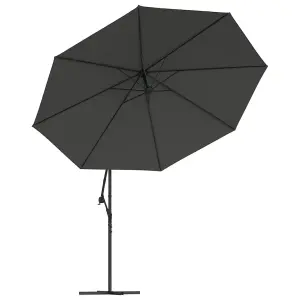 Berkfield Cantilever Umbrella with Aluminium Pole 350 cm Anthracite