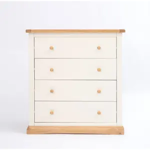 Trevi 4 Drawer Chest of Drawers Wood Knob