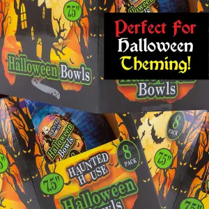 Halloween Paper Bowls Graveyard 7.5 inch Paper Bowls Halloween Party (8 Pack)