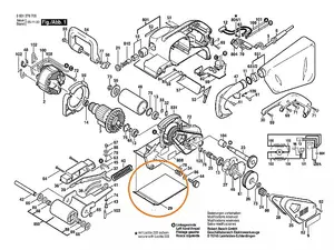 BOSCH Sander Support Plate (To Fit: Bosch GBS 100A & GBS 100AE Belt Sanders)