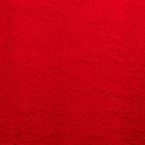 Rug HUARTE Short Pile Soft and Washable Red 120x120 cm