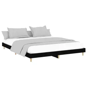 Berkfield Bed Frame Black 180x200 cm Engineered Wood