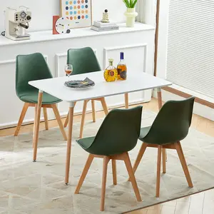 Benno 4 - Person Dining Set Dark Green