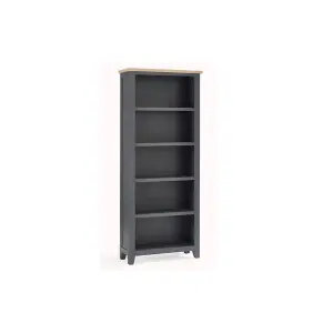 Classic Rustic Dark Grey Tall Bookcase