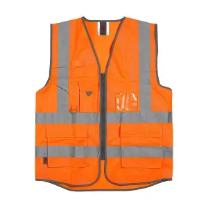 Warrior Unisex Adult Executive Hi-Vis Waistcoat