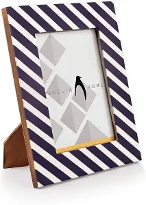 Penguin Home Photo Frame Striped Design