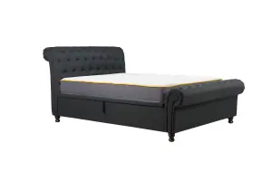 Birlea Castello Double Side Ottoman Bed Charcoal