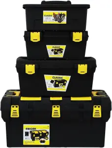 simpa 4PC Toolbox Organiser Set: 26", 19", 16" Toolbox & Tool Caddy.