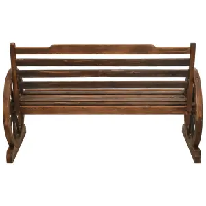 Berkfield Garden Bench 112 cm Solid Firwood