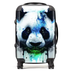 Panda Face Splashart Light Background Suitcase - Cabin