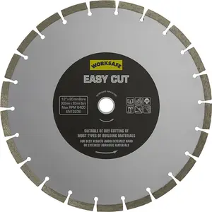 Premium Easy Cut Diamond Blade for Angle Grinders - 300mm Diameter with 20mm Bore