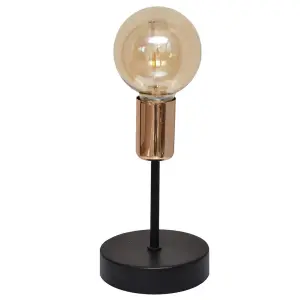 Luminosa Tube Table Lamp Black 12cm