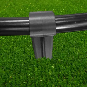 Ground securing pegs for garden irrigation seep Hose,Soaker Hose,drip line,Weeping Pipe (Pack of 25))