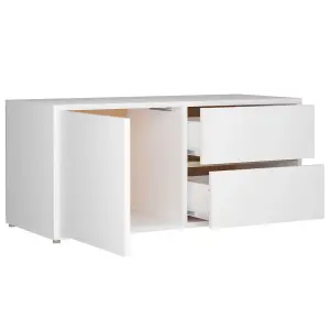 vidaXL TV Cabinet White 80x34x36 cm Engineered Wood