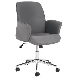 Beliani Modern Office Chair Grey RAVISHING