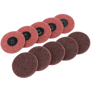 Draper  Polycarbide Abrasive Pads, 75mm, Medium (Pack of 10) 75627