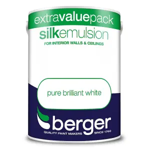 Berger 3L Silk Emulsion Paint White