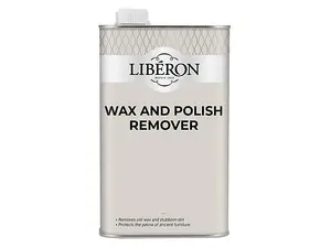 Liberon 1 Litre Wax and Polish Remover for Wood Furniture - Effective Cleaning Solution