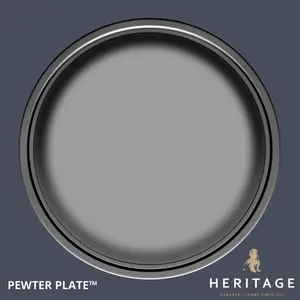 Dulux Trade Heritage Pewter Plate Velvet matt Wall paint, 2.5L