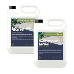 Stonecare4u - Sandstone Sealer Satin Finish (10L) - Professional Performance & Quick Drying Formula, Forming a Satin/Gloss Finish