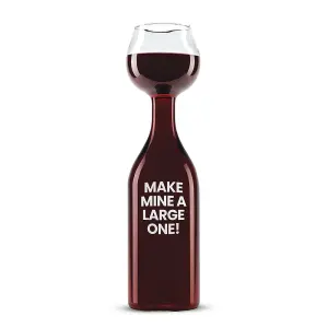 Winning Wine Bottle Drinking Glass with 800ML Capacity