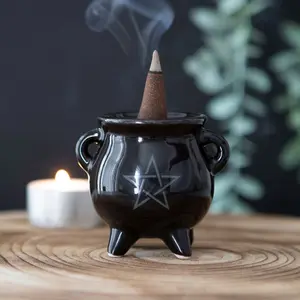 Something Different Cauldron Incense Holder Black (One Size)