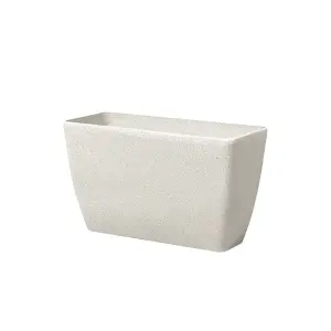 Set of 2 Flower Pot Stone Beige 74 x 32 x 45 cm BARIS