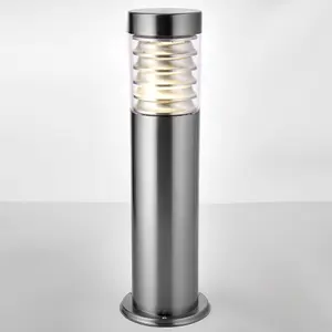 2 PACK Outdoor Post Bollard Light Marine Steel 0.5m 10W LED Driveway Path Lamp