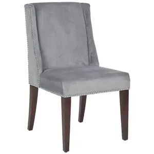 Philllip Solid Birch Upholstered Dining Chair (Set of 2) Mushroom Taupe