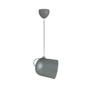 Nordlux DFTP Angle Indoor Dining Living Kitchen Hallway Pendant E27 In Grey (Diam) 20.6cm