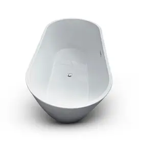 Lisna Waters LWFBS6100 1500mm x 800mm Double Ended Small Freestanding Bath