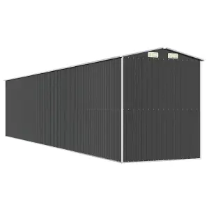 Berkfield Garden Shed Anthracite 192x938x223 cm Galvanised Steel