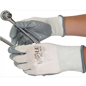 12 Rubber Coated Builders Garden Work Latex Gloves Extra Large