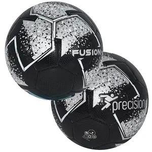 Size 2 Mini Training Football - BLACK/SILVER Home Keep Up Control Training Ball