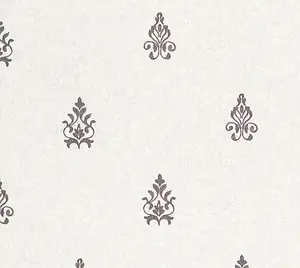 Galerie Neapolis 3 Silver Medallion Due Embossed Wallpaper