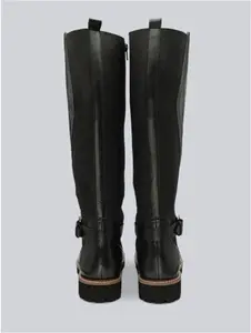 Lotus Belvedere Knee High Leather Boots In Black - Size 4