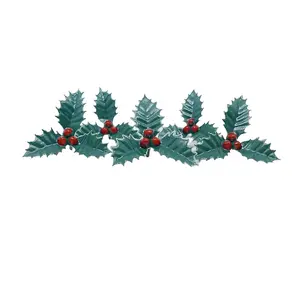 Anniversary House Plastic Cake Topper (Pack of 5) Green/Red (One Size)