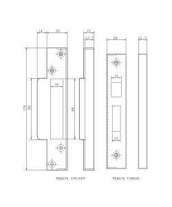 ERA Rebate Kit 0.5" for Fortress Sashlock - Satin Chrome