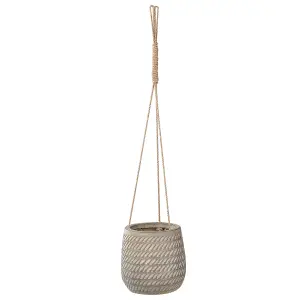 Hanging Plant Pot 20 cm Taupe LIVADIA