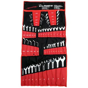 50pc Large Metric Combination Spanner Set 6-32mm Stubby (Neilsen CT3803)