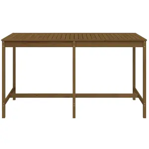 Berkfield Garden Table Honey Brown 203.5x90x110 cm Solid Wood Pine