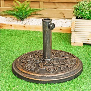 9KG Garden Parasol Round Base Rose