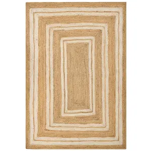 Jute Area Rug 160 x 230 cm Beige ELMALI