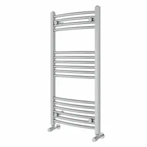 Right Radiators 1000x500 mm Curved Heated Towel Rail Radiator Bathroom Ladder Warmer Chrome